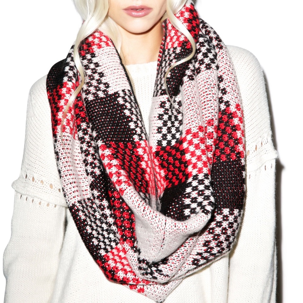 Wildfox Checkers Snood scarf NWT